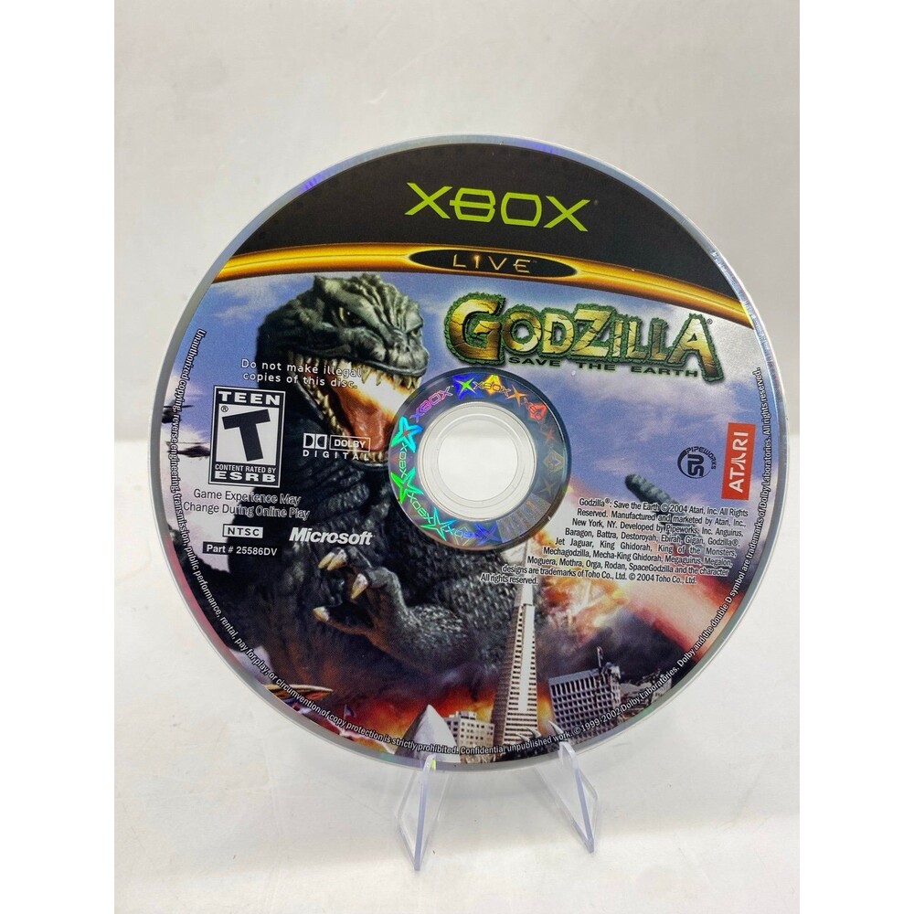 Godzilla: Save the Earth (Microsoft Xbox, 2004) - Disc Only - Tested
